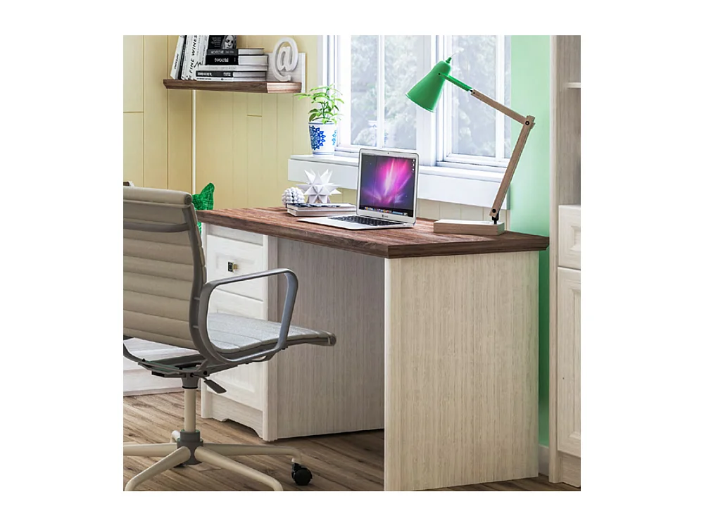 SCHREIBTISCH Tivoli weiß gewischt / Eiche Sterling 120 / 60 / 75cm