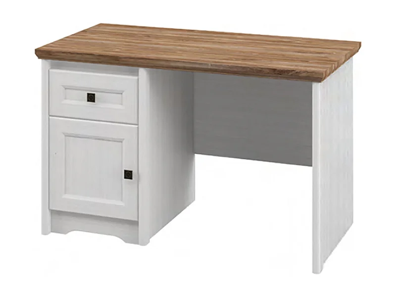 SCHREIBTISCH Tivoli weiß gewischt / Eiche Sterling 120 / 60 / 75cm