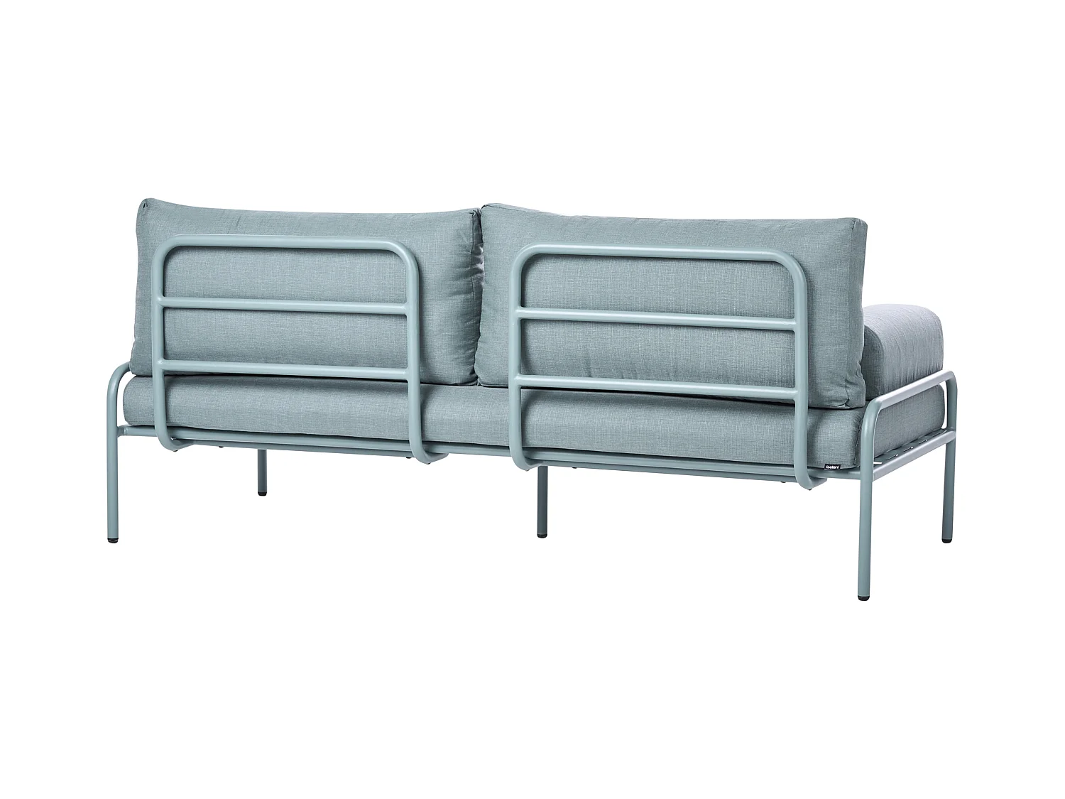 Canapé de jardin 2 places SOLOFRA Métal Vert menthe