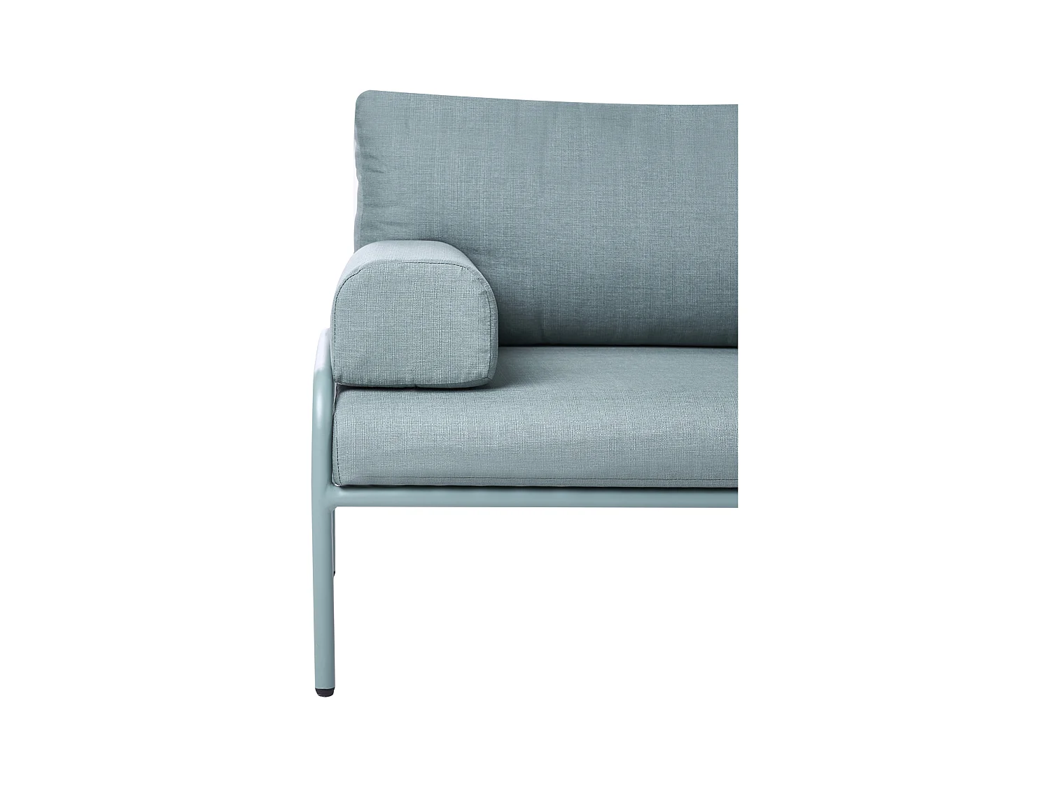 Canapé de jardin 2 places SOLOFRA Métal Vert menthe