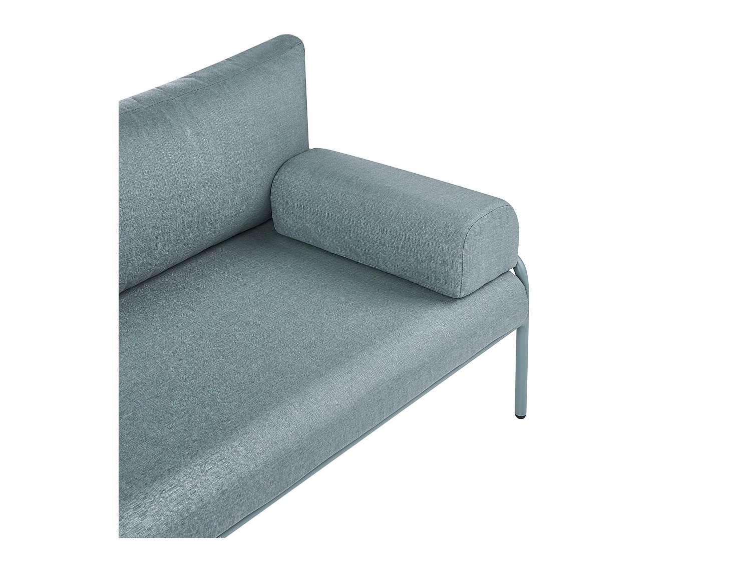 Canapé de jardin 2 places SOLOFRA Métal Vert menthe