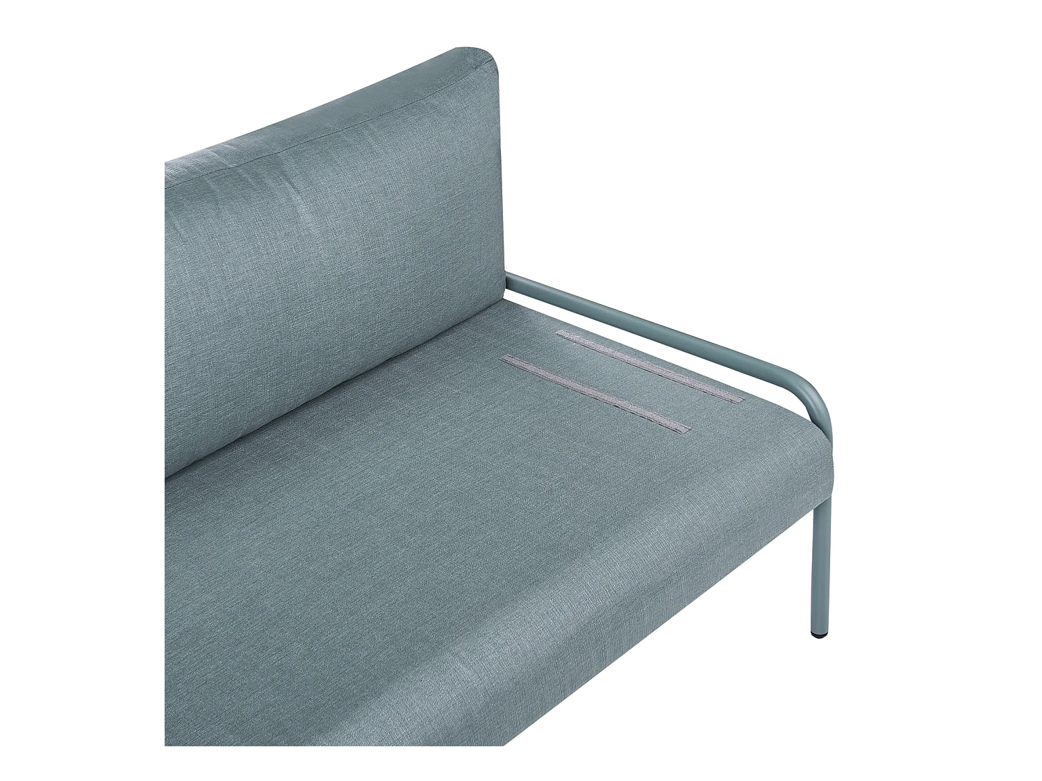 Canapé de jardin 2 places SOLOFRA Métal Vert menthe