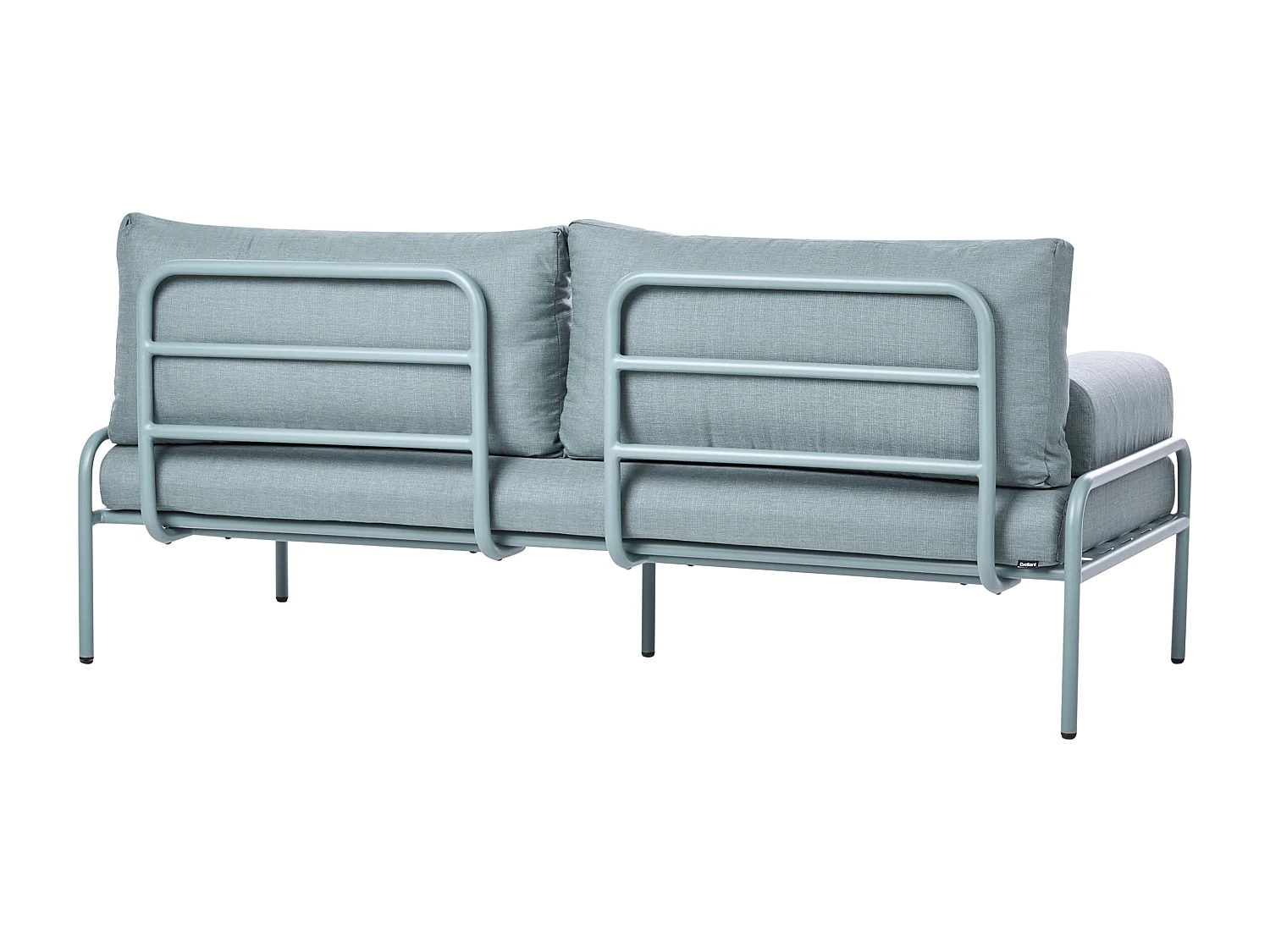 Canapé de jardin 2 places SOLOFRA Métal Vert menthe