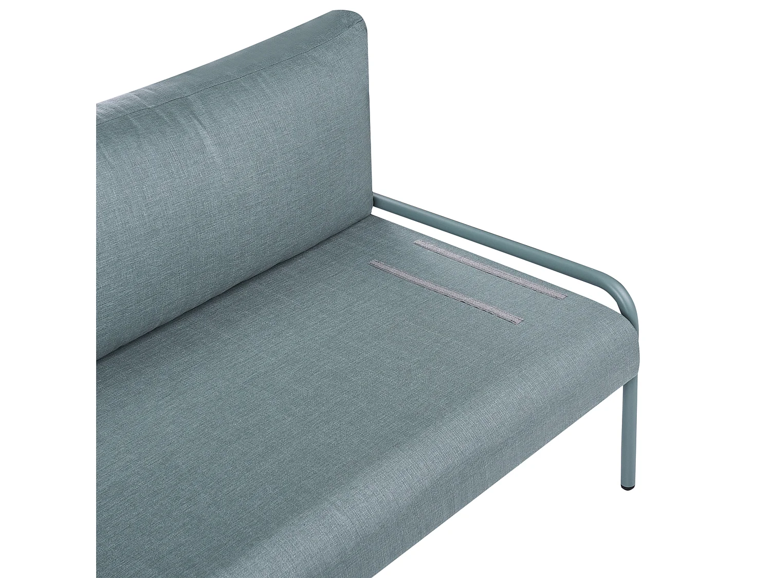 Canapé de jardin 2 places SOLOFRA Métal Vert menthe