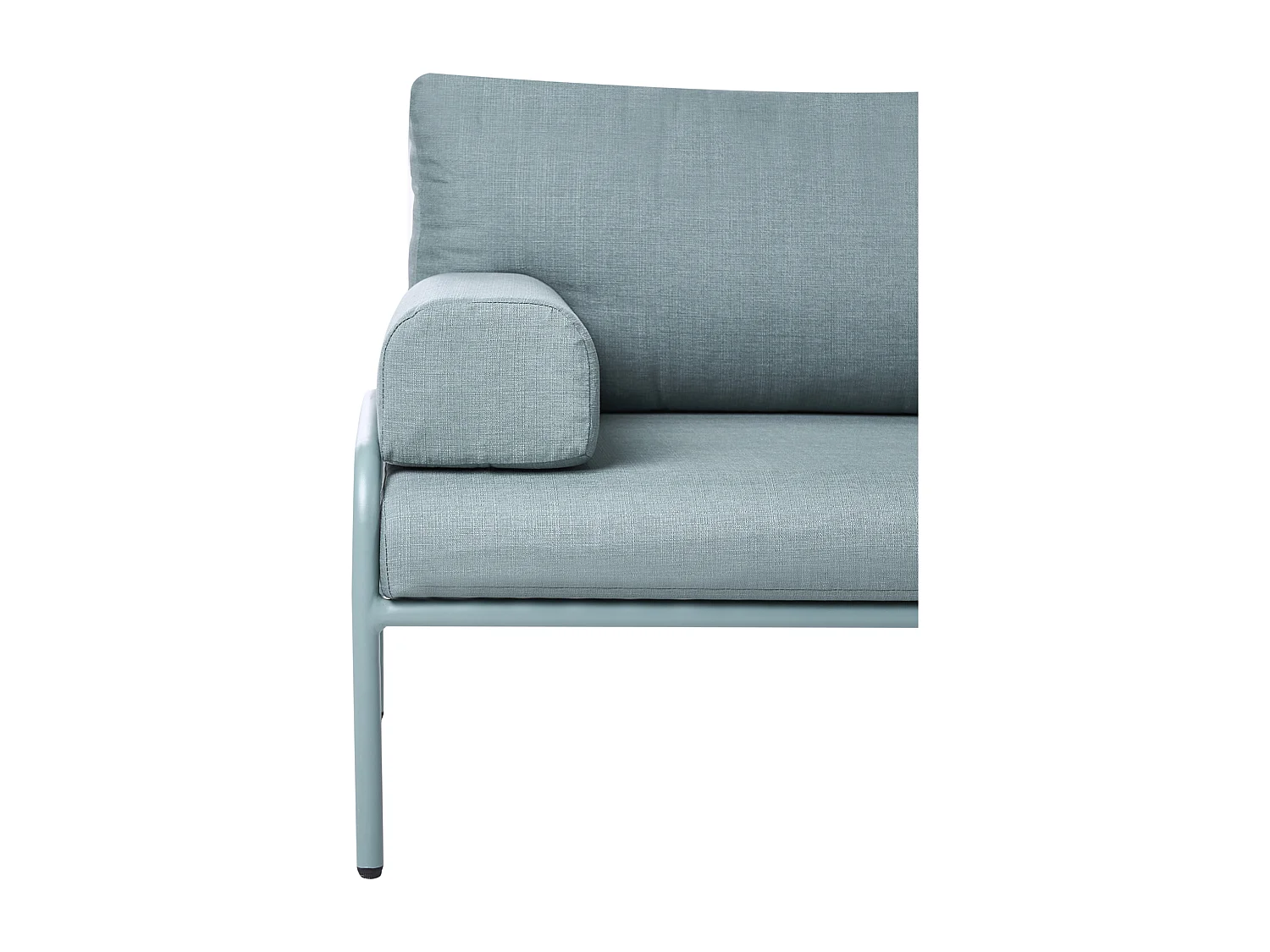 Canapé de jardin 2 places SOLOFRA Métal Vert menthe