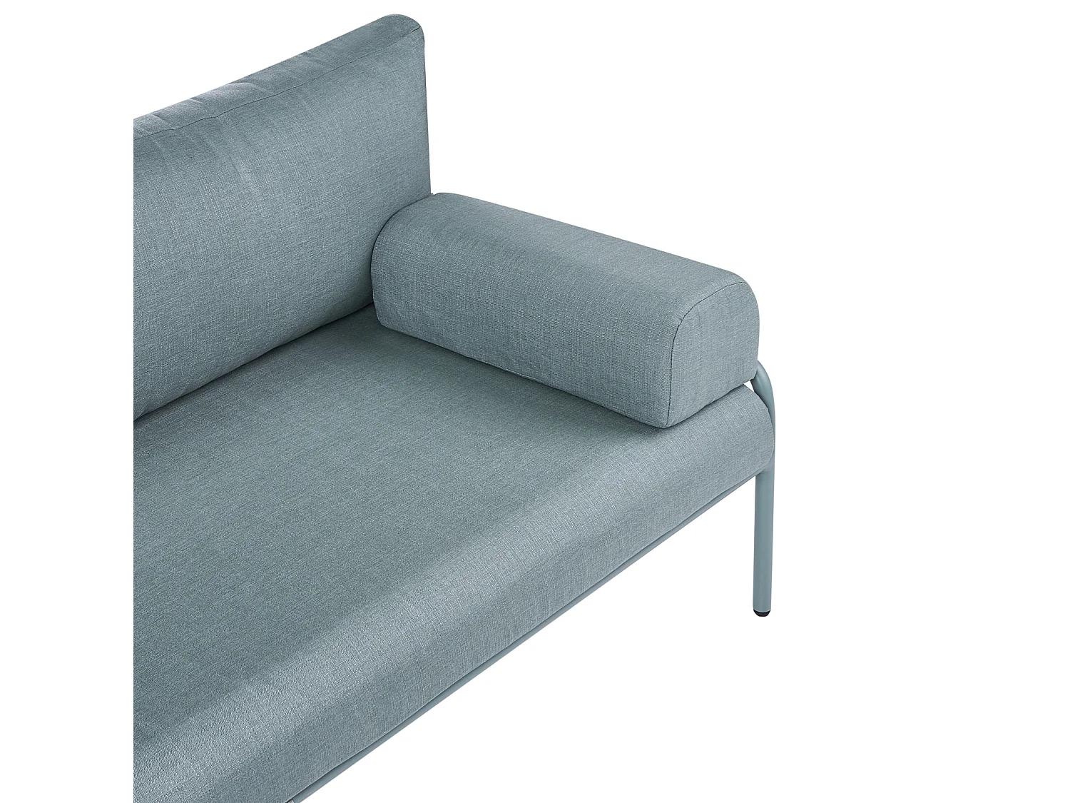 Canapé de jardin 2 places SOLOFRA Métal Vert menthe