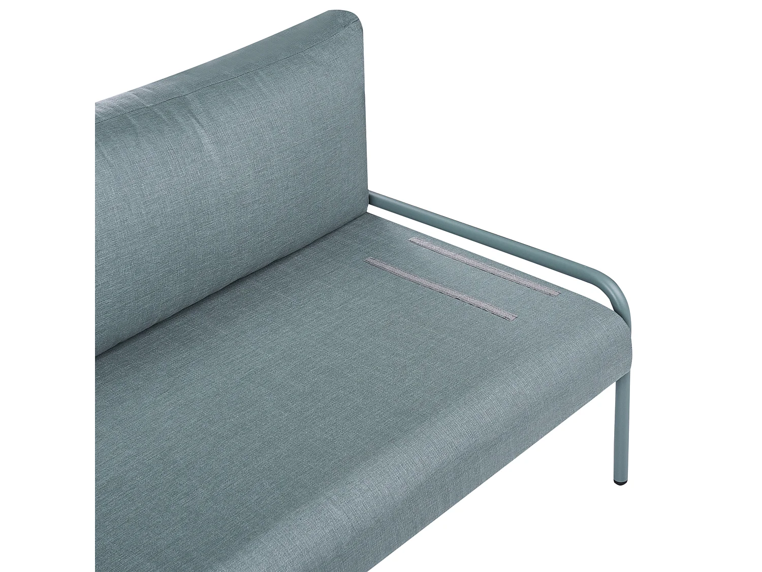 Canapé de jardin 2 places SOLOFRA Métal Vert menthe