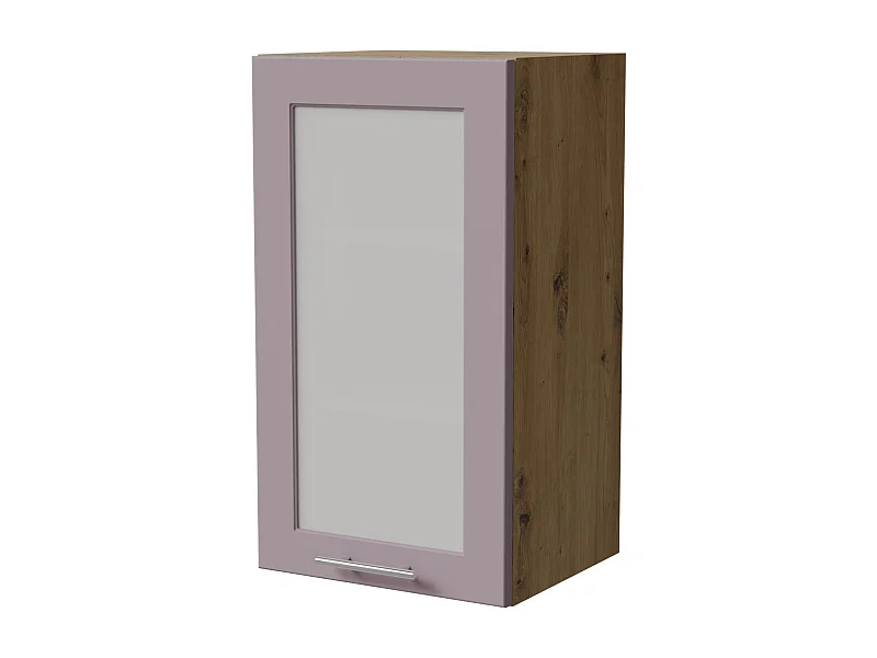 HÄNGESCHRANK Bari W2S/40 RAL 4009 pastellviolett (K5) / Eiche Artisan 40 / 32,5 / 72cm