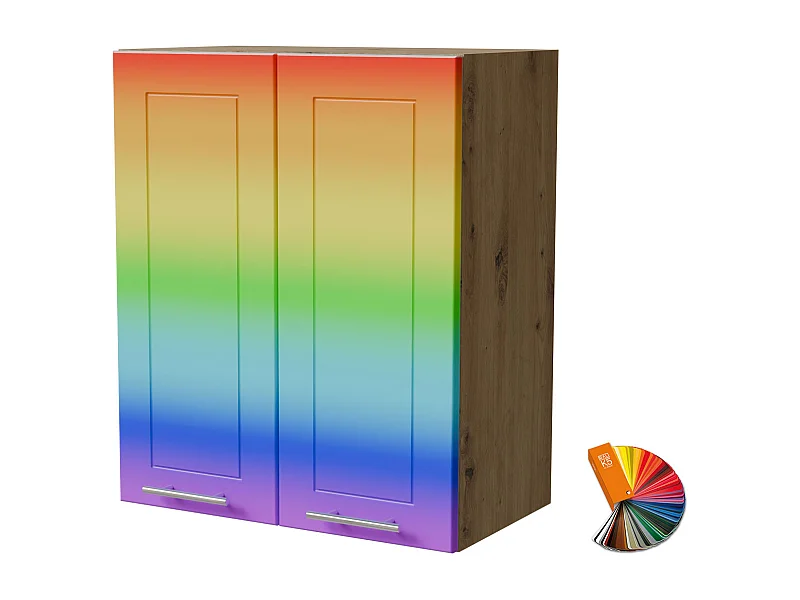 HÄNGESCHRANK Bari W3/60 RAL Wunschfarbe (K5) / Eiche Artisan 60 / 32,5 / 72cm