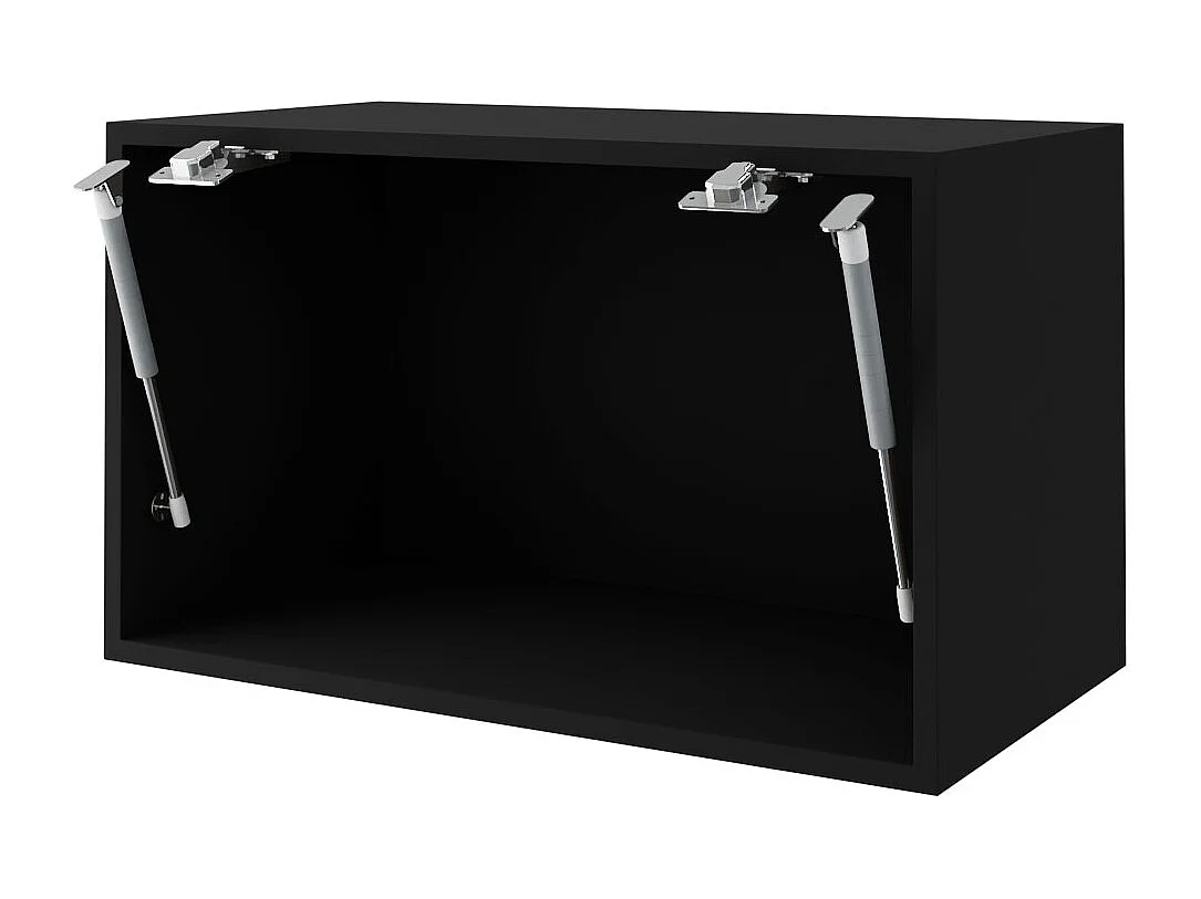 KLAPPHÄNGESCHRANK Essen W4B/50 Weiß Hochglanz / Schwarz Matt 50 / 32,5 / 36cm