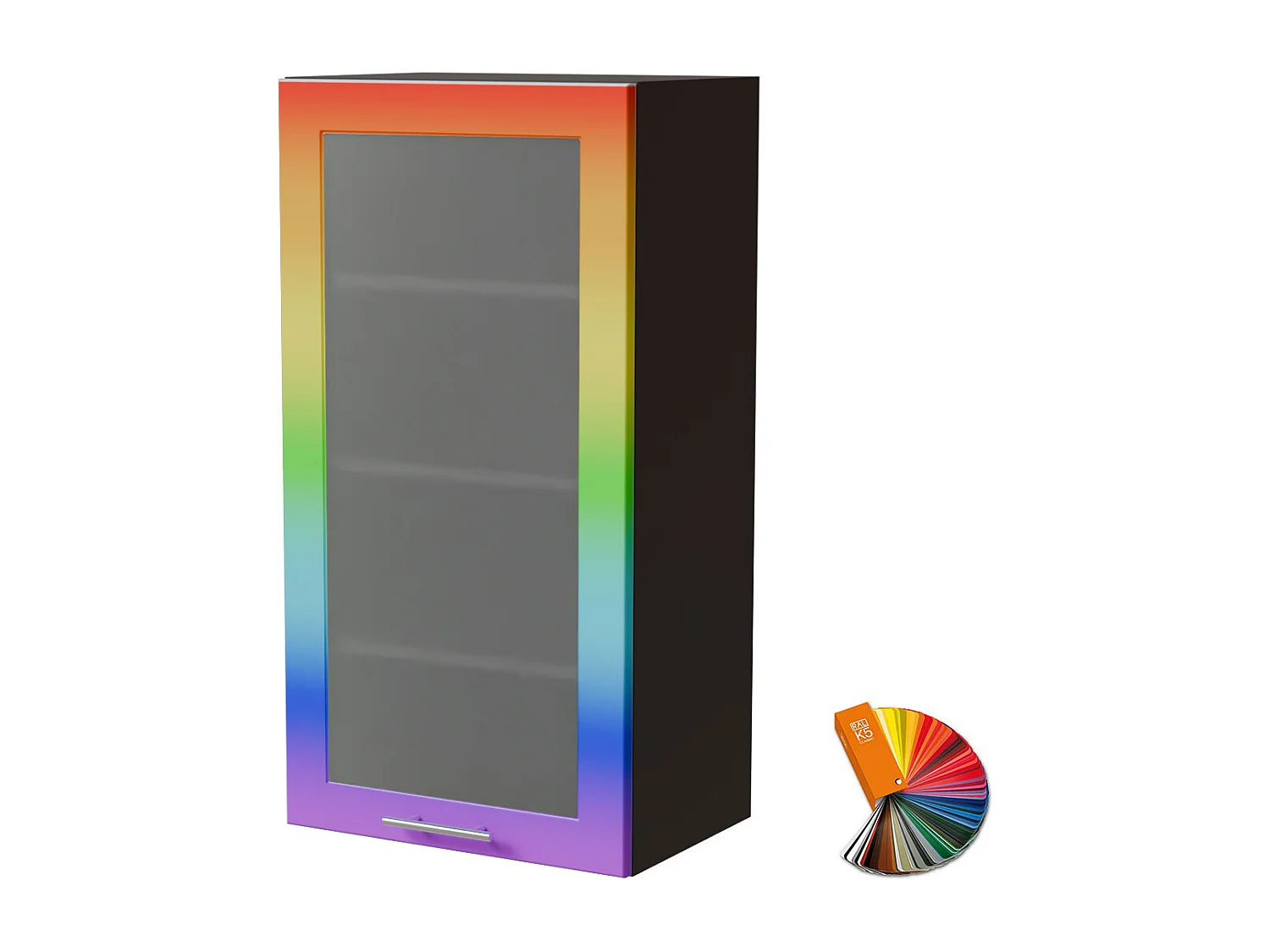 HÄNGESCHRANK Bari W4S/50 RAL Wunschfarbe (K5) / Lava 50 / 32,5 / 96cm