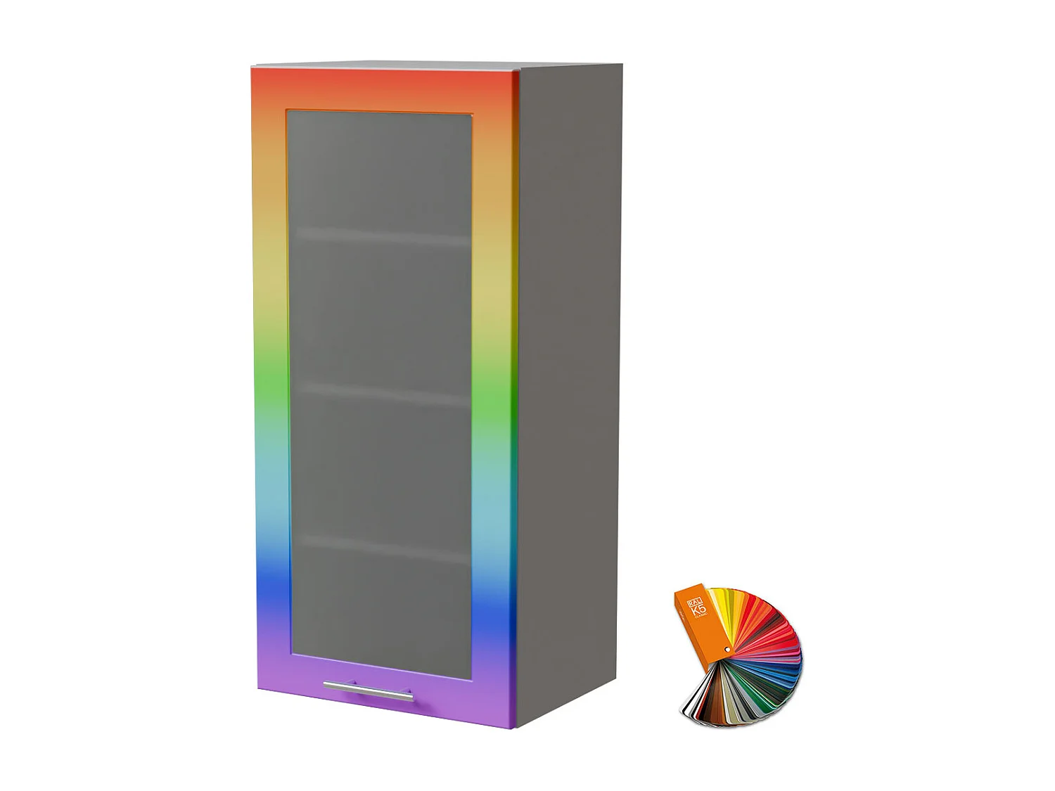 HÄNGESCHRANK Bari W4S/45 RAL Wunschfarbe (K5) / Grau 45 / 32,5 / 96cm