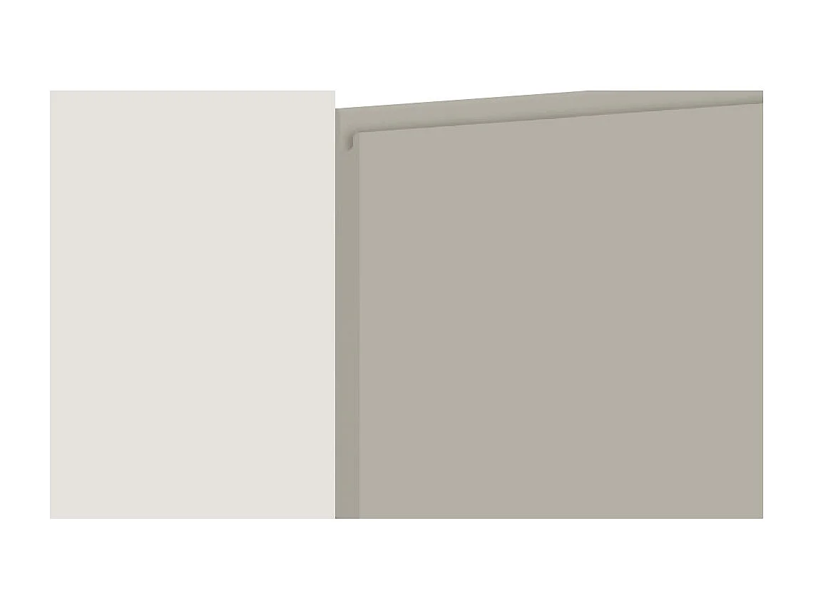 MIKROWELLENUMBAUSCHRANK Avellino W2MK/60 cashmere Acryl matt / Grau 60 / 32,5 / 72cm