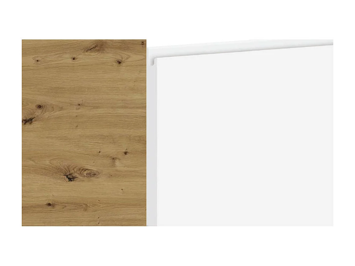 MIKROWELLENUMBAUSCHRANK Avellino W4MK/60 Weiß Acryl Matt / Eiche Artisan 60 / 32,5 / 96cm