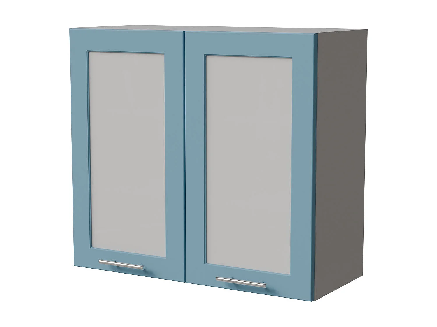 HÄNGESCHRANK Bari W3S/80 RAL 5024 pastellblau (K5) / Grau 80 / 32,5 / 72cm