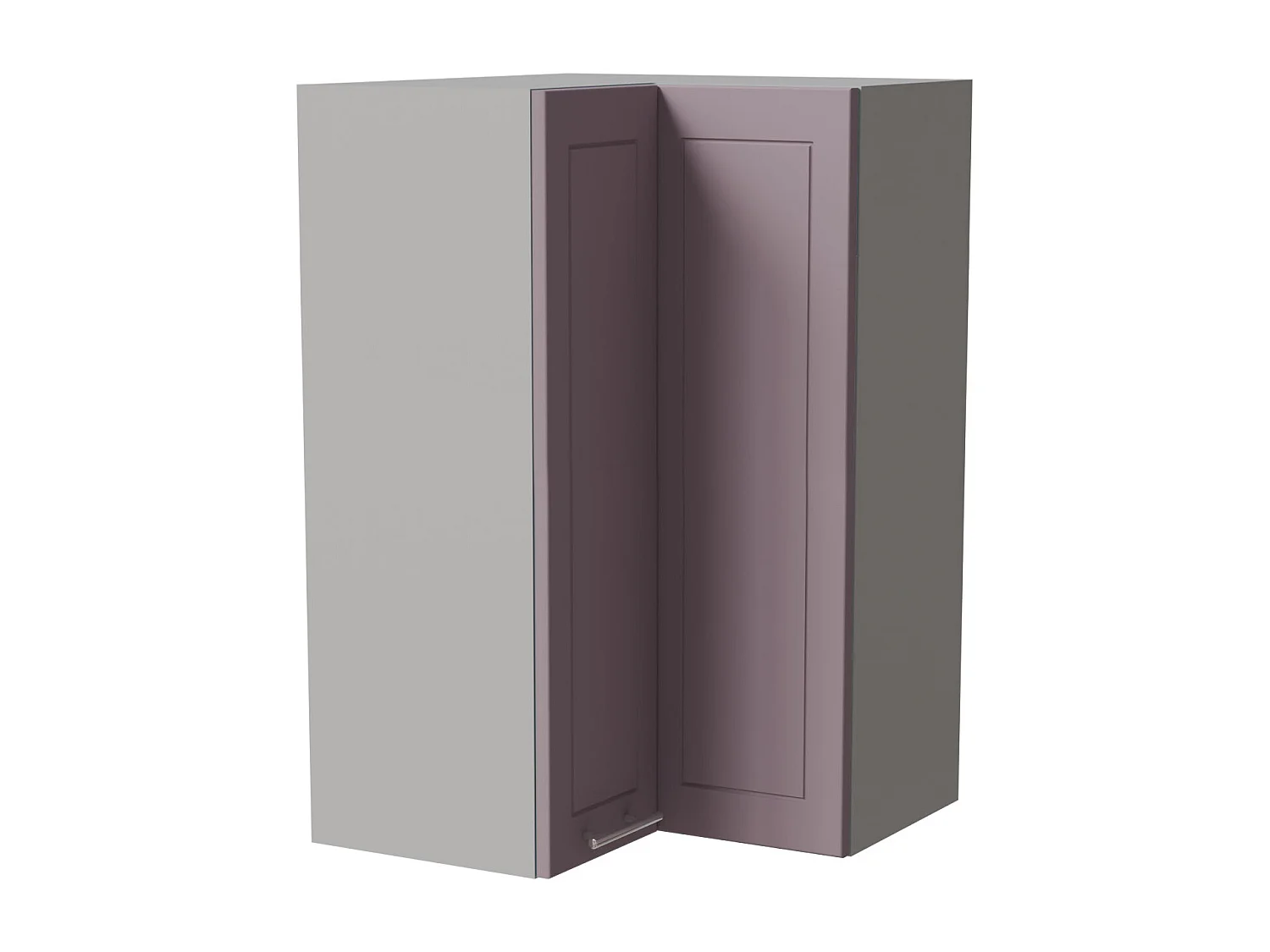 ECKHÄNGESCHRANK Bari W14/60 RAL 4009 pastellviolett (K5) / Grau 60 / 60 / 96cm
