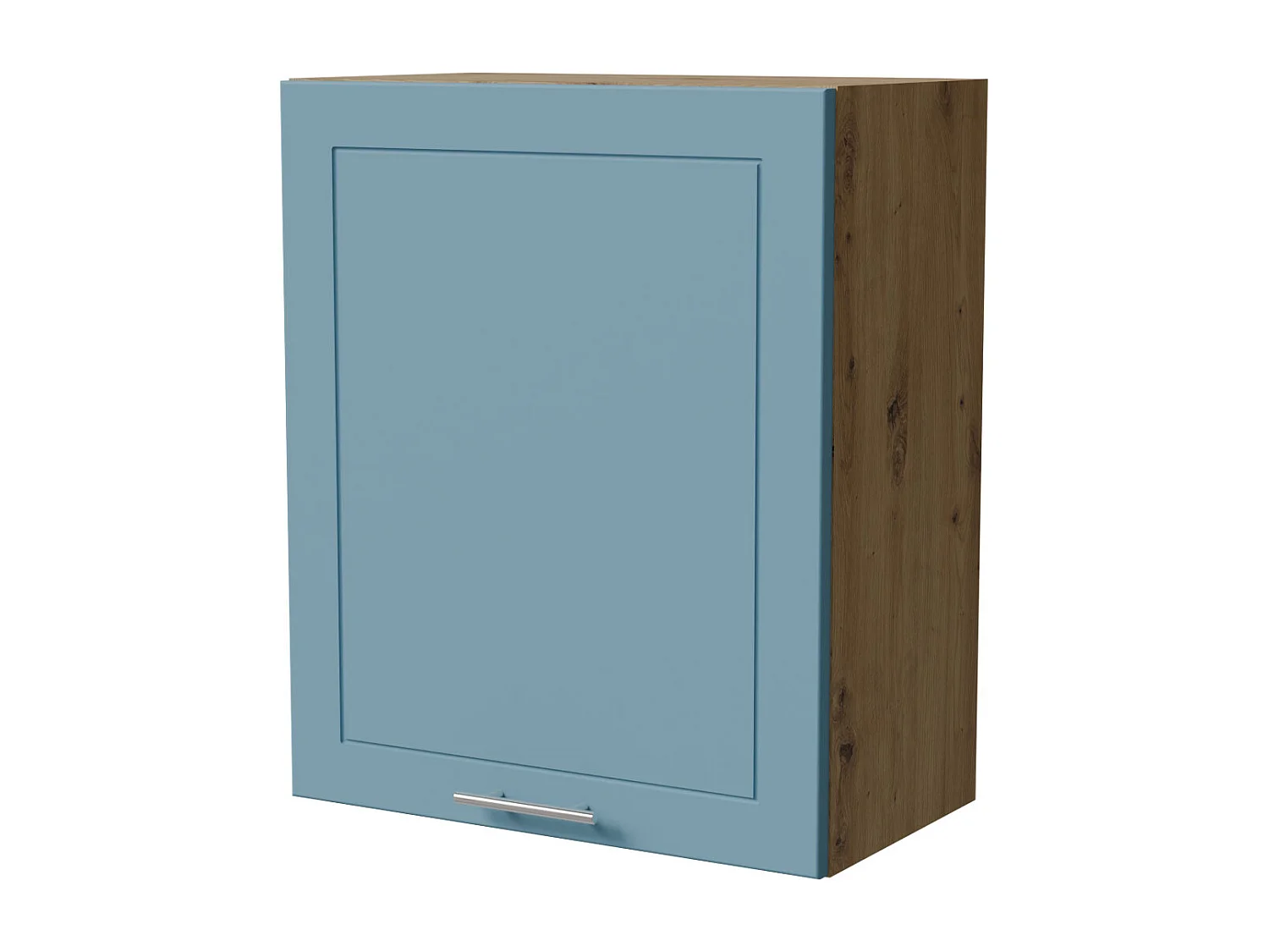 HÄNGESCHRANK Bari W2/60 RAL 5024 pastellblau (K5) / Eiche Artisan 60 / 32,5 / 72cm