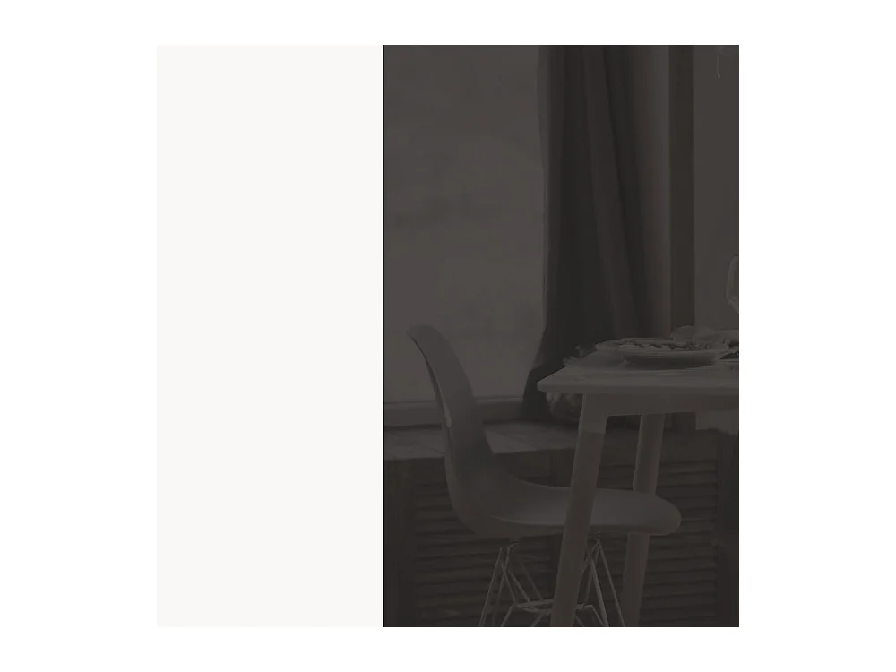 APOTHEKERSCHRANK Essen 2D14K/40/kargo Graphit Hochglanz / Weiß Matt 40 / 59 / 207cm