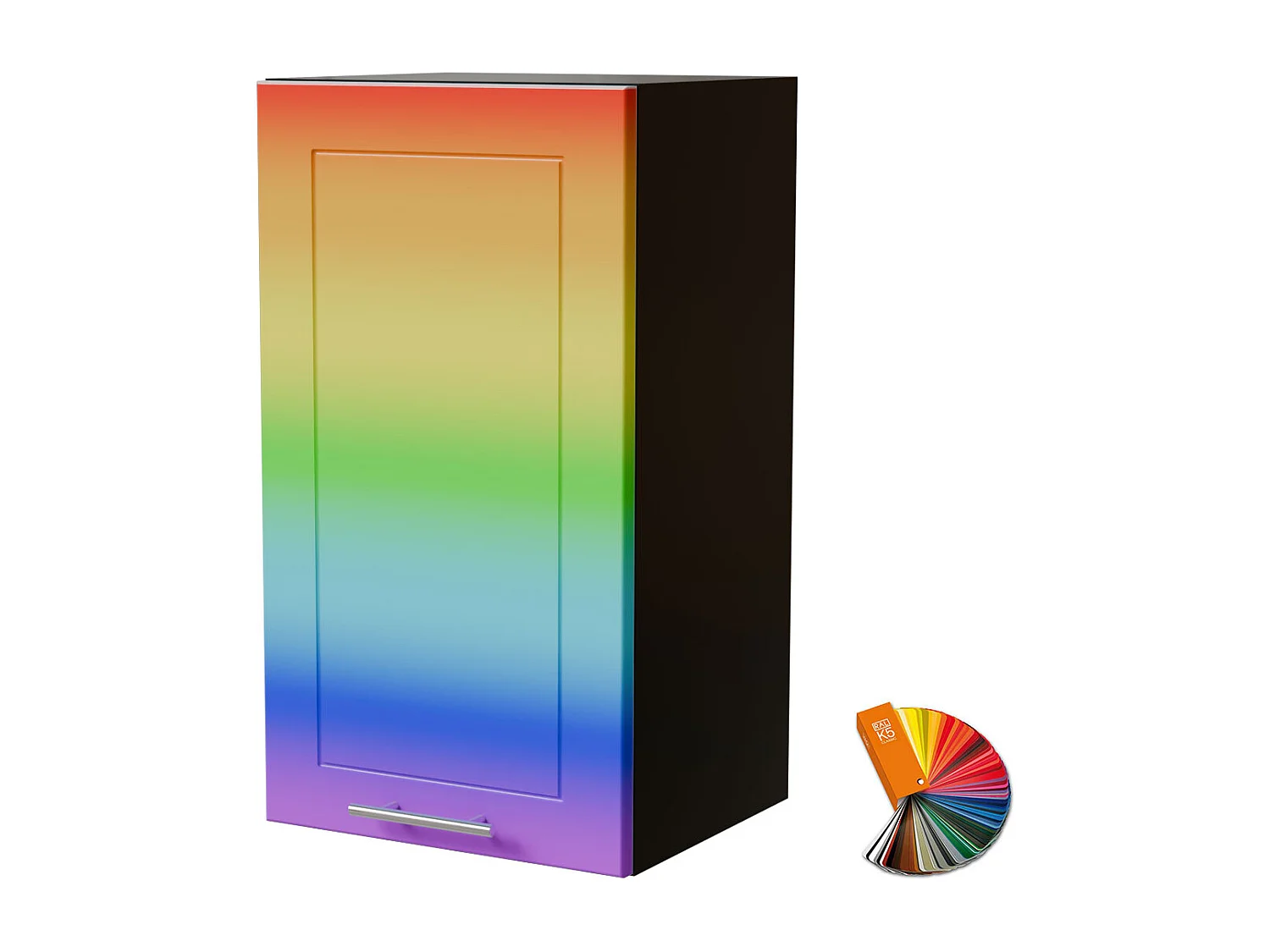 HÄNGESCHRANK Bari W2/40 RAL Wunschfarbe (K5) / Schwarz 40 / 32,5 / 72cm