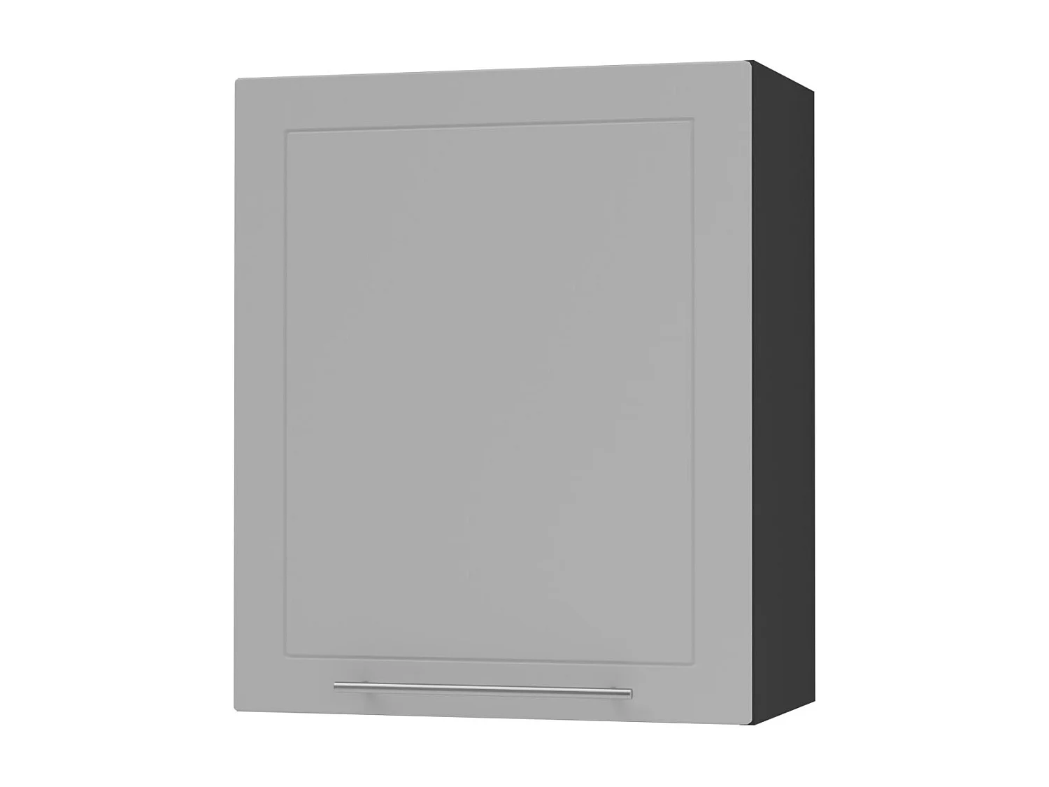 HÄNGESCHRANK Bari W2/60 RAL 7040 fenstergrau (K5) / Schwarz 60 / 32,5 / 72cm