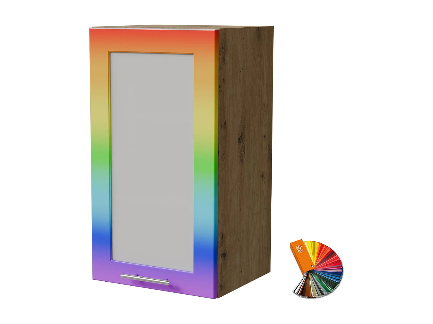 HÄNGESCHRANK Bari W2S/40 RAL Wunschfarbe (K5) / Eiche Artisan 40 / 32,5 / 72cm