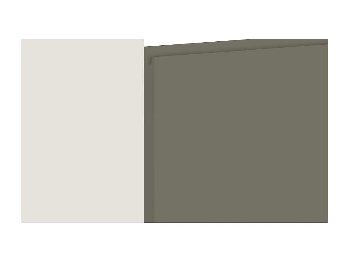 MIKROWELLENUMBAUSCHRANK Avellino W2MK/60 reed green Acryl matt / Grau 60 / 32,5 / 72cm