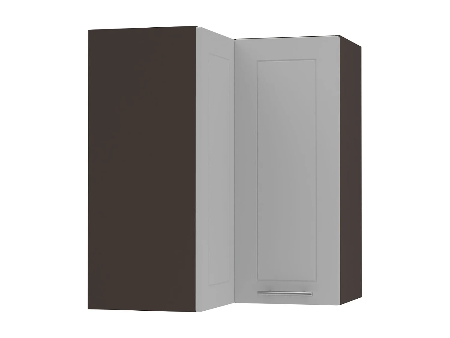 ECKHÄNGESCHRANK Bari W12/60 RAL 7040 fenstergrau (K5) / Lava 60 / 60 / 72cm