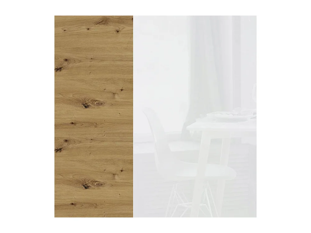 ECK-KÜCHENSCHRANK Essen D13U/90 Weiß Hochglanz / Eiche Artisan Matt 90 / 50 / 82cm