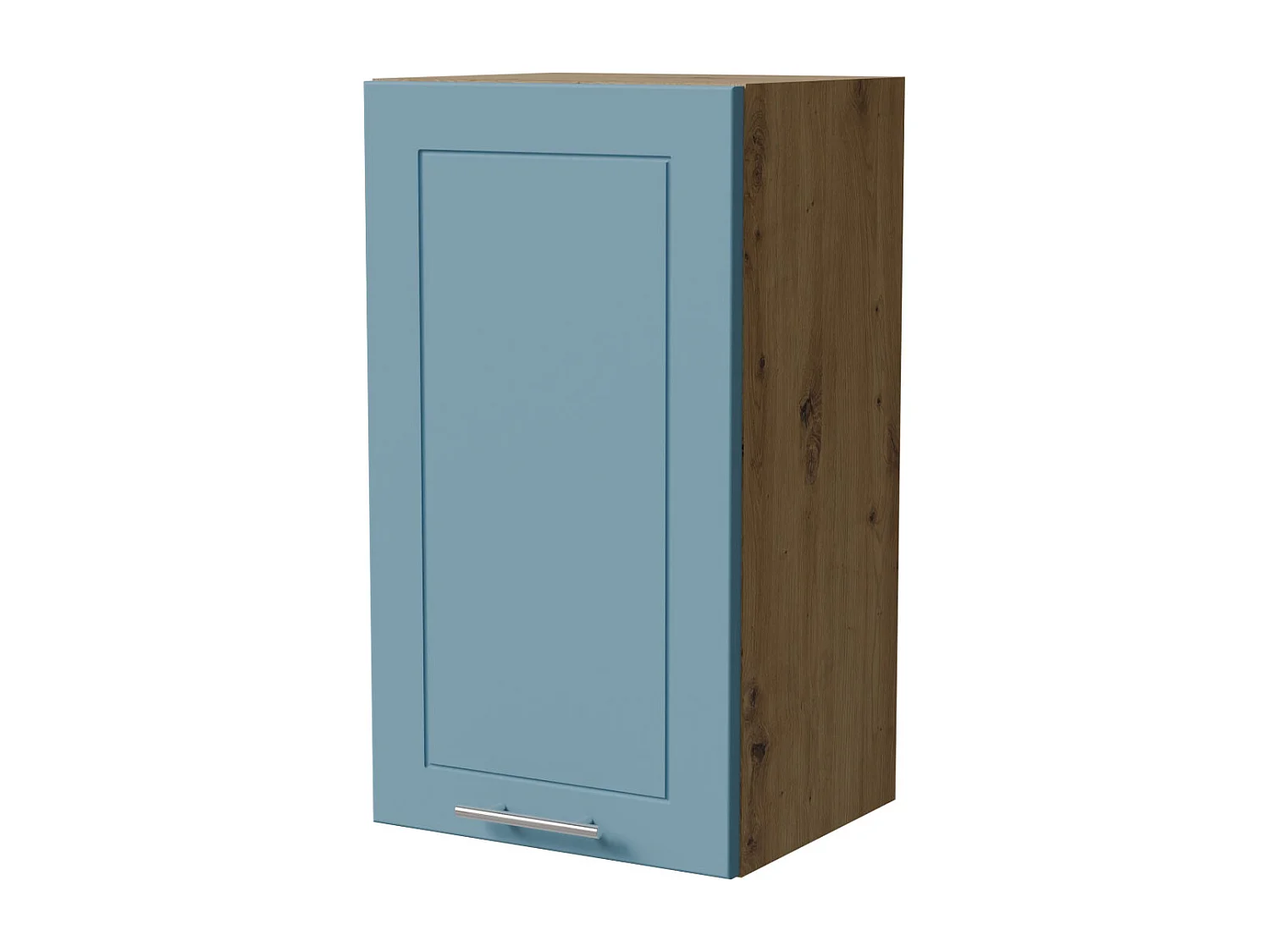 HÄNGESCHRANK Bari W2/40 RAL 5024 pastellblau (K5) / Eiche Artisan 40 / 32,5 / 72cm