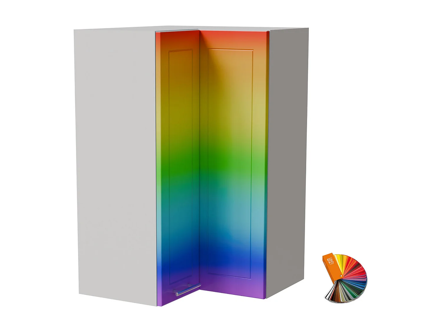 ECKHÄNGESCHRANK Bari W14/60 RAL X / Weiß 60 / 60 / 96cm