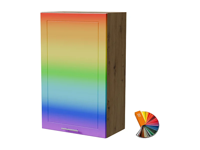 HÄNGESCHRANK Bari W4/60/1 RAL Wunschfarbe (K5) / Eiche Artisan 60 / 32,5 / 96cm