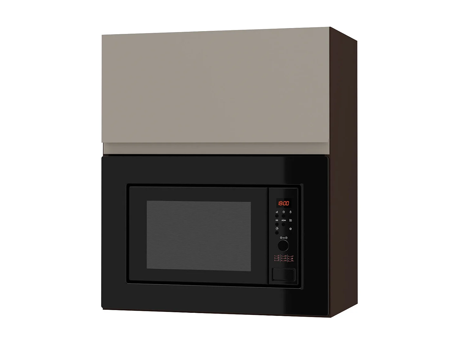 MIKROWELLENUMBAUSCHRANK Avellino W2MK/60 cashmere Acryl matt / Lava 60 / 32,5 / 72cm