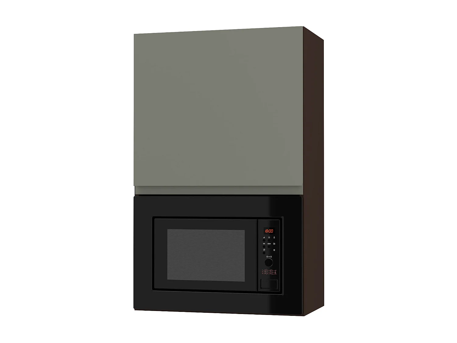 MIKROWELLENUMBAUSCHRANK Avellino W4MK/60 Reed Green Acryl Matt / Lava Matt 60 / 32,5 / 96cm