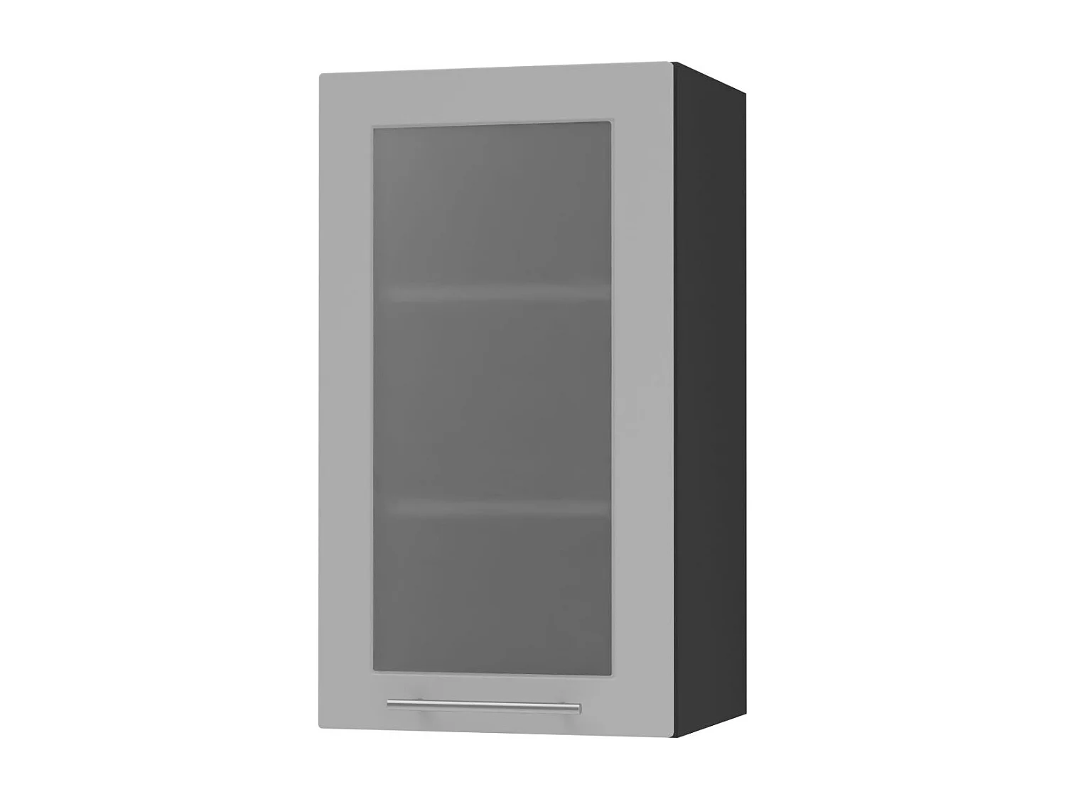 HÄNGESCHRANK Bari W2S/40 RAL 7040 fenstergrau (K5) / Schwarz 40 / 32,5 / 72cm