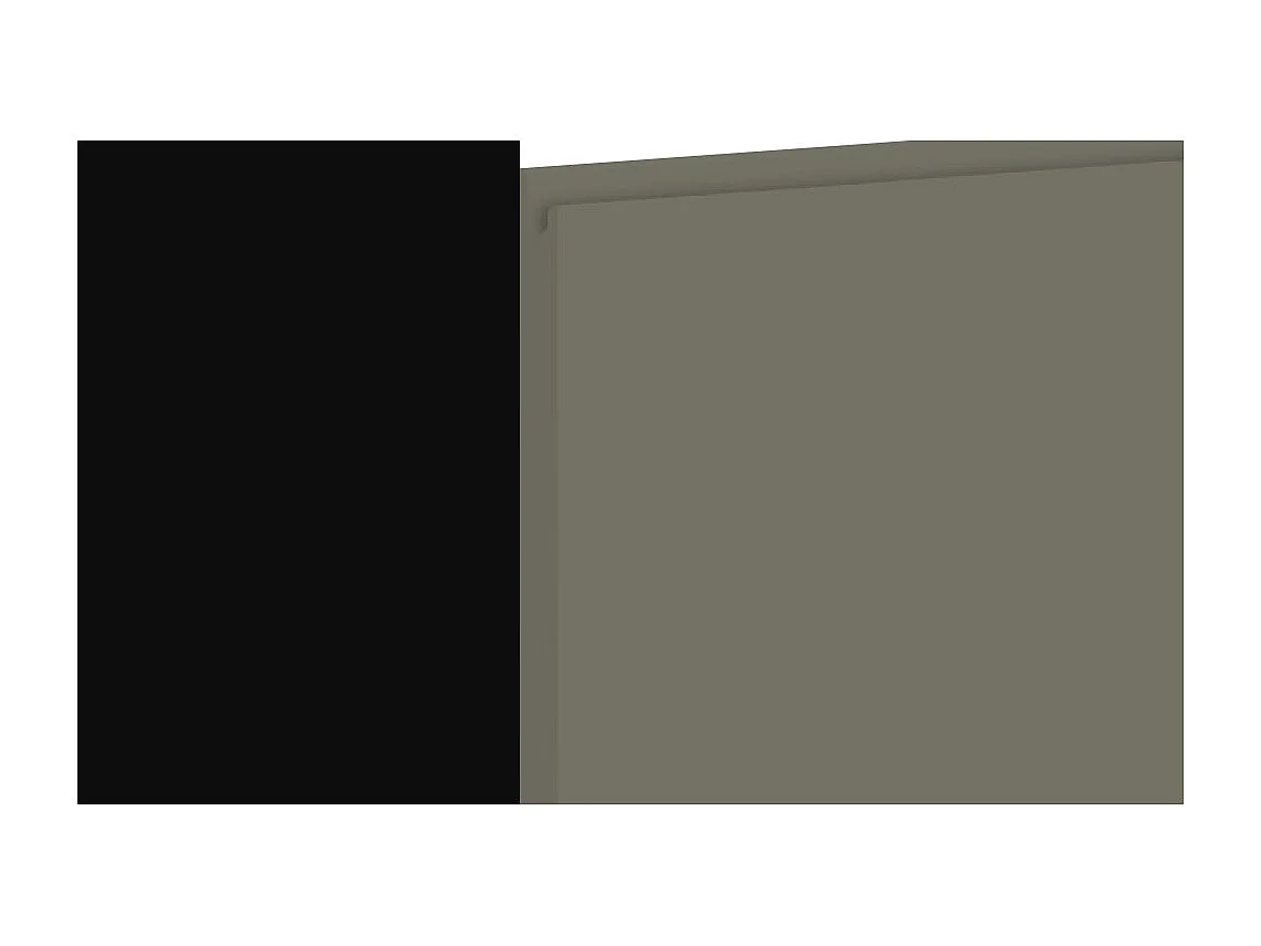 MIKROWELLENUMBAUSCHRANK Avellino W4MK/60 Reed Green Acryl Matt / Schwarz Matt 60 / 32,5 / 96cm