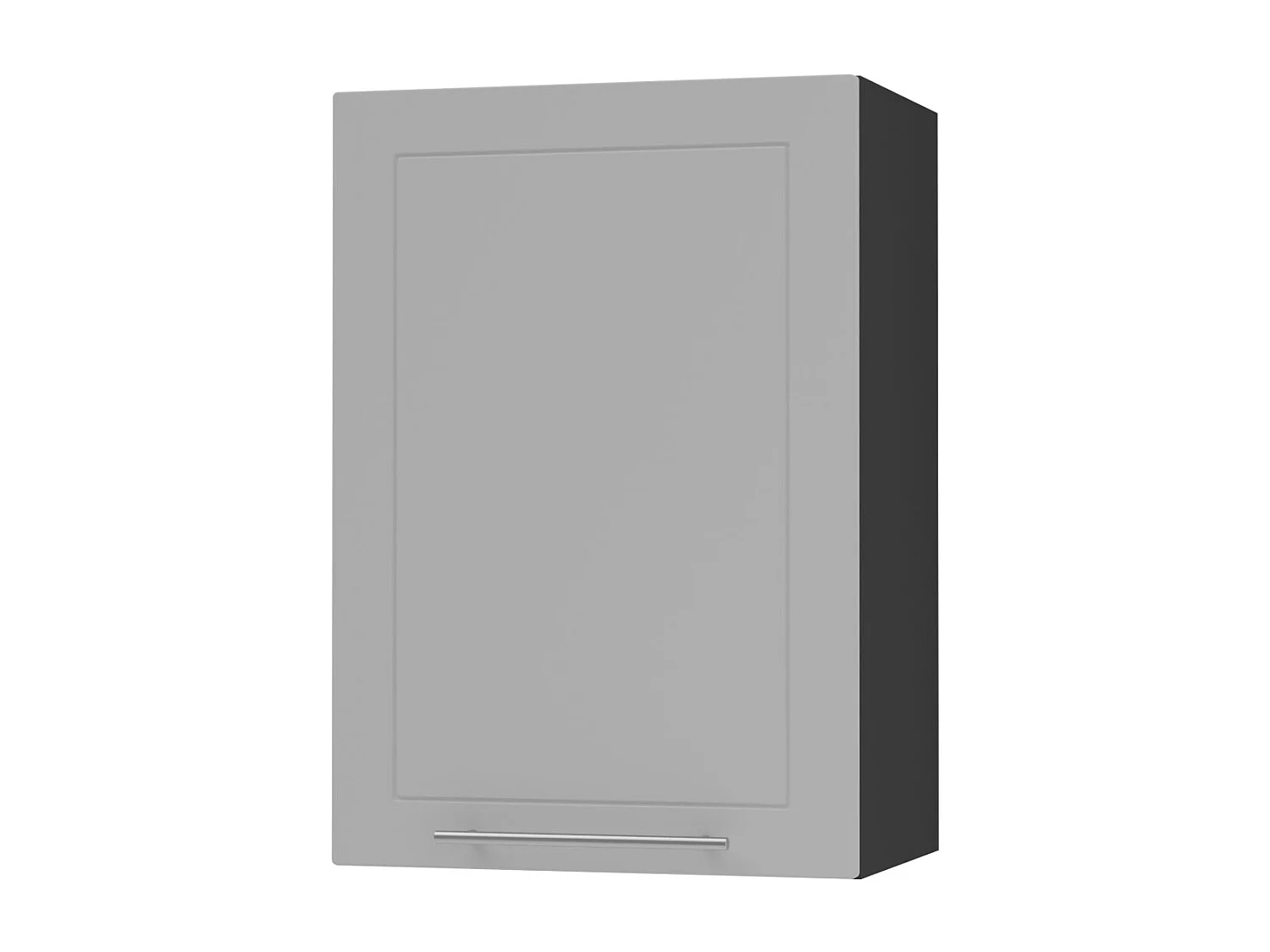 HÄNGESCHRANK Bari W2/50 RAL 7040 fenstergrau (K5) / Schwarz 50 / 32,5 / 72cm