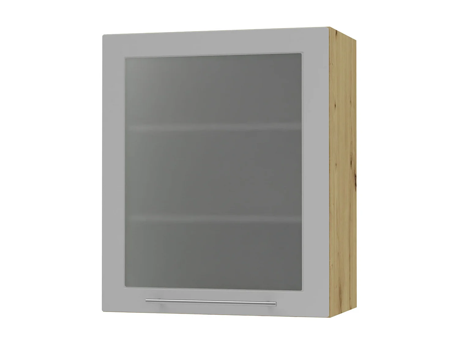 HÄNGESCHRANK Bari W2S/60 RAL 7040 fenstergrau (K5) / Eiche Artisan 60 / 32,5 / 72cm