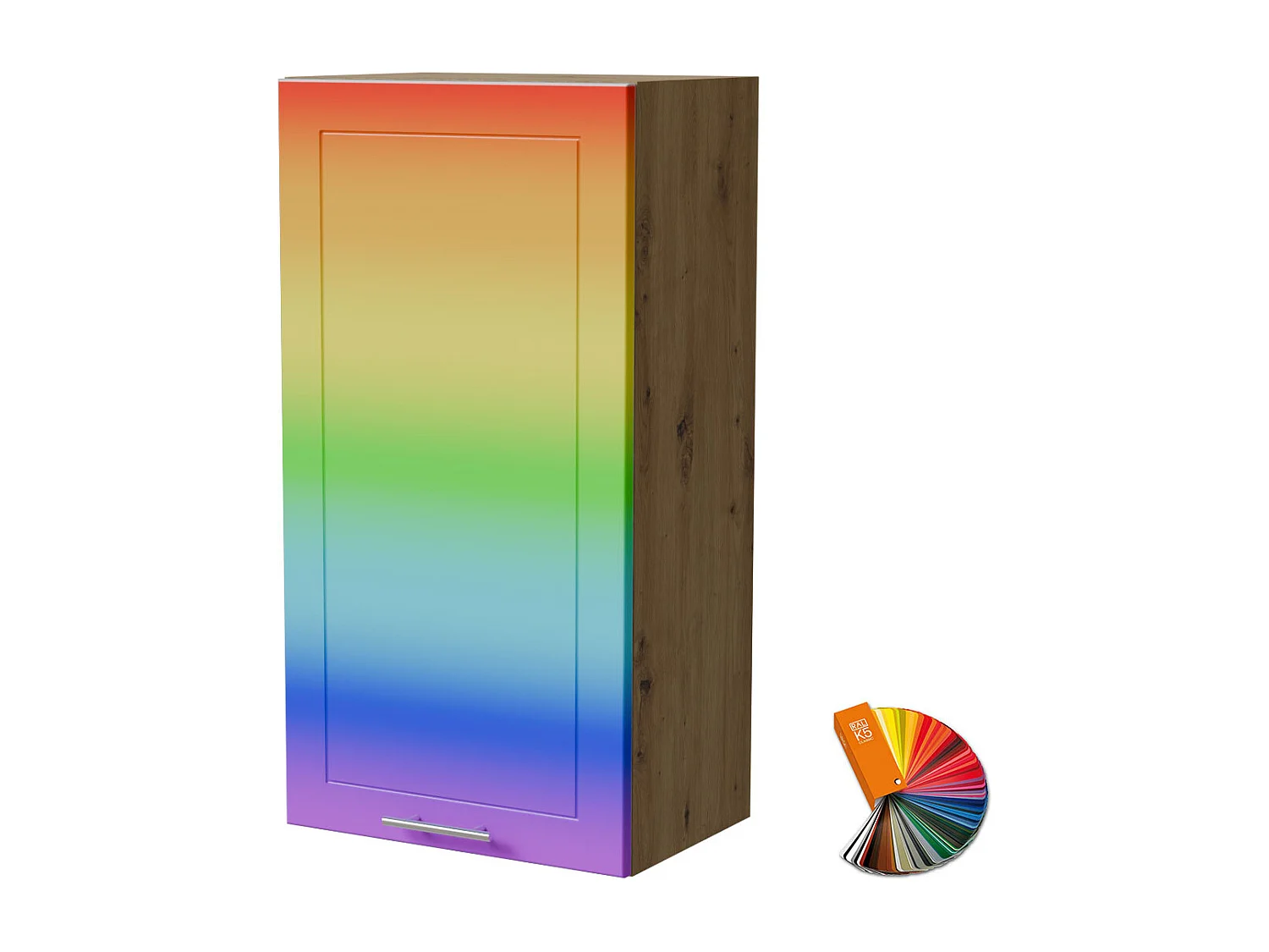 HÄNGESCHRANK Bari W4/50 RAL Wunschfarbe (K5) / Eiche Artisan 50 / 32,5 / 96cm