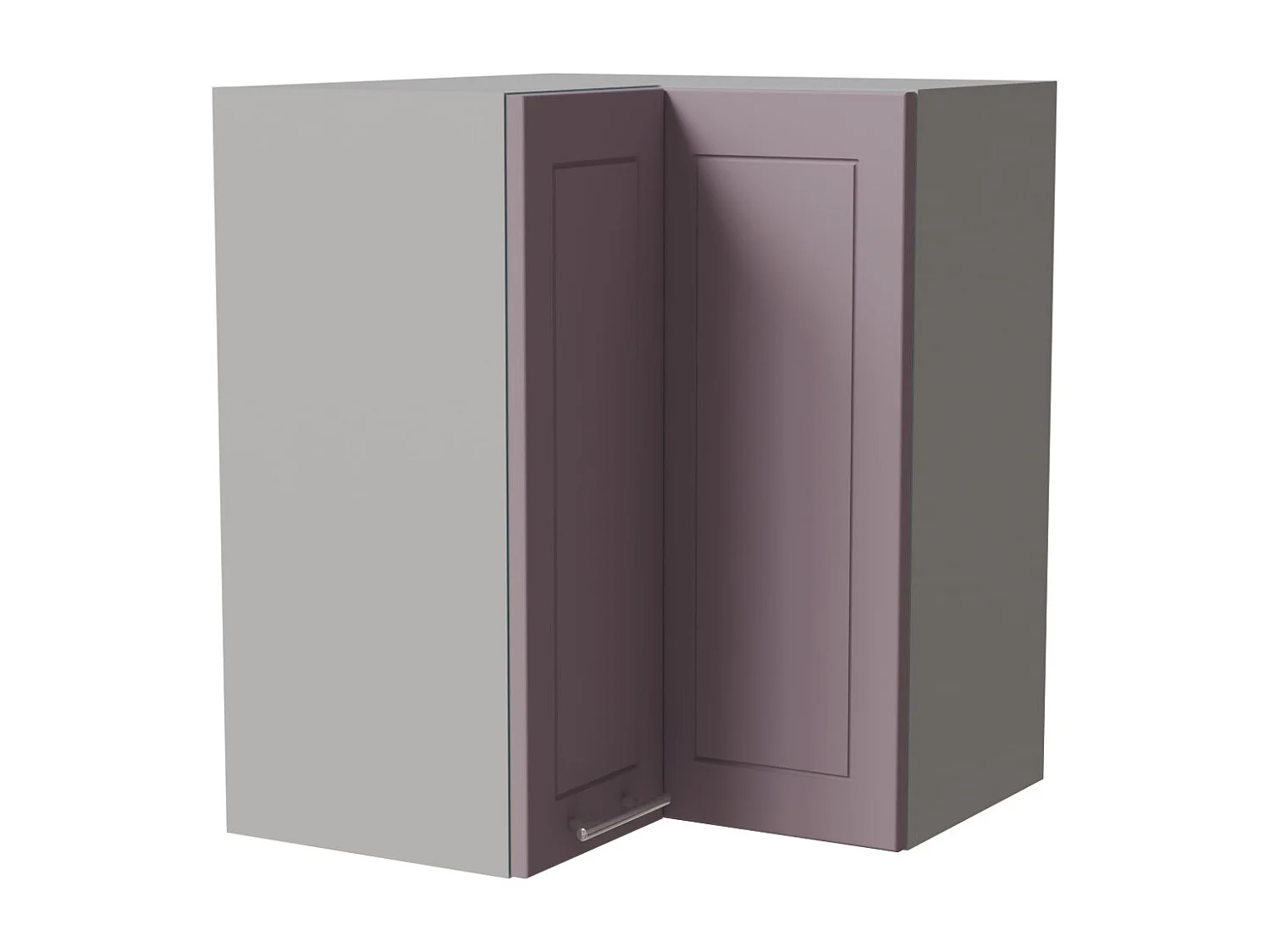 ECKHÄNGESCHRANK Bari W12/60 RAL 4009 pastellviolett (K5) / Grau 60 / 60 / 72cm