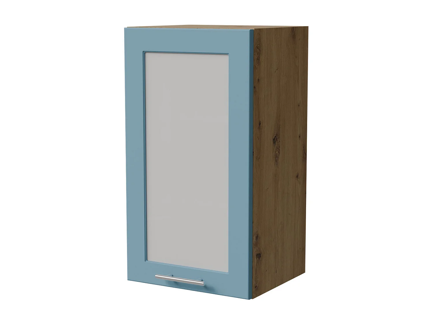 HÄNGESCHRANK Bari W2S/40 RAL 5024 pastellblau (K5) / Eiche Artisan 40 / 32,5 / 72cm