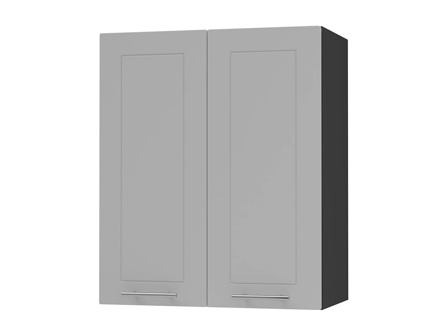 HÄNGESCHRANK Bari W3/60 RAL 7040 fenstergrau (K5) / Schwarz 60 / 32,5 / 72cm