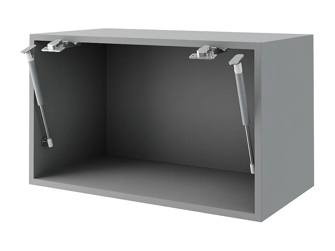 KLAPPHÄNGESCHRANK Essen W4B/50 Schwarz Hochglanz / Grau Matt 50 / 32,5 / 36cm