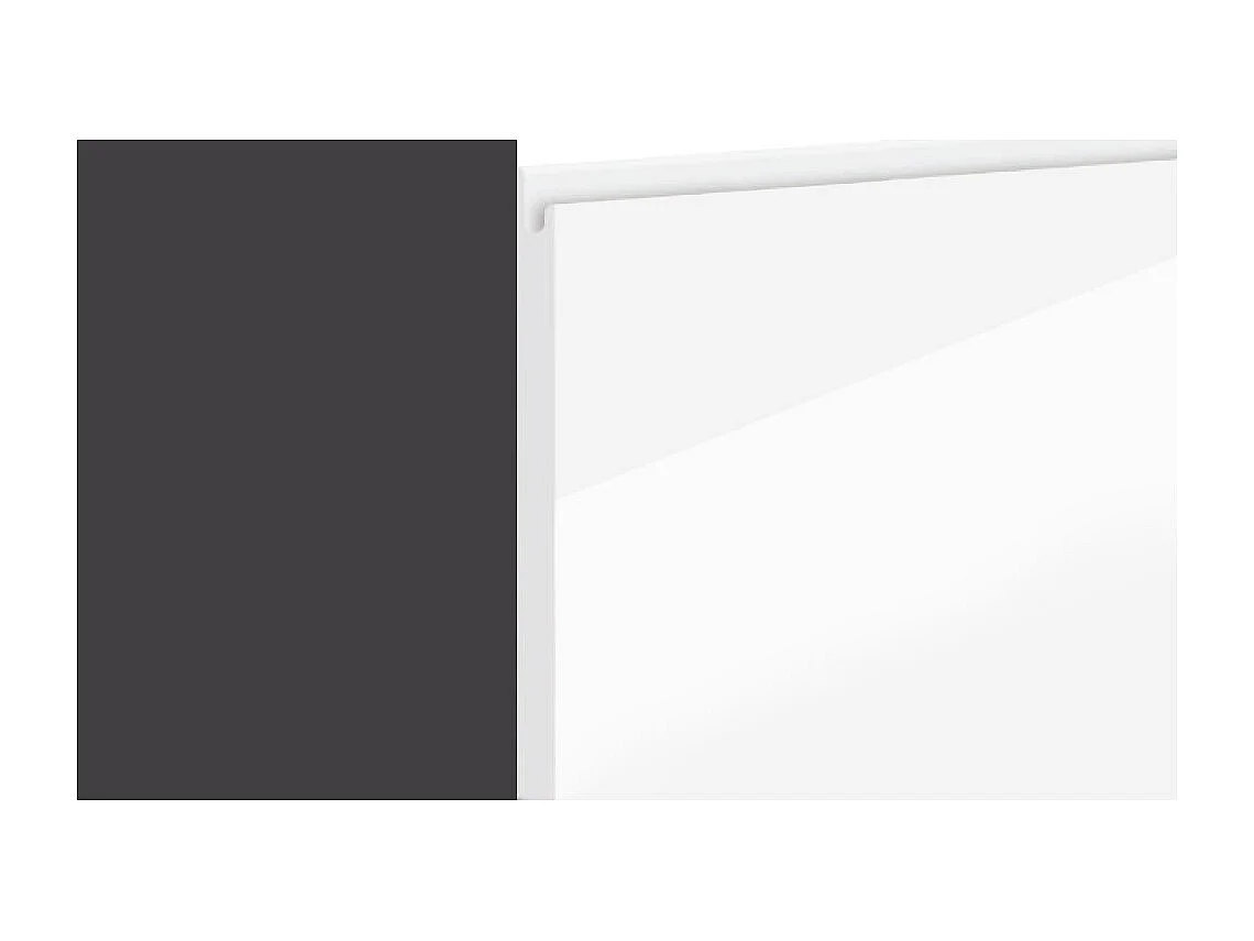 MIKROWELLENUMBAUSCHRANK Avellino W4MK/60 Weiß Acryl Hochglanz / Lava Matt 60 / 32,5 / 96cm