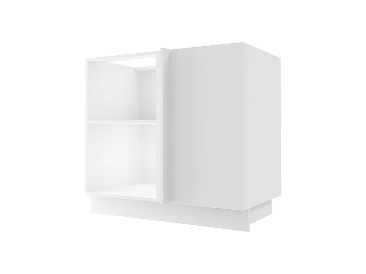 ECK-KÜCHENSCHRANK Essen D13U/90 Weiß Hochglanz / Weiß Matt 90 / 50 / 82cm