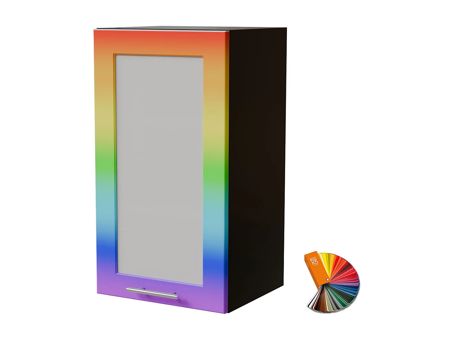 HÄNGESCHRANK Bari W2S/40 RAL Wunschfarbe (K5) / Schwarz 40 / 32,5 / 72cm