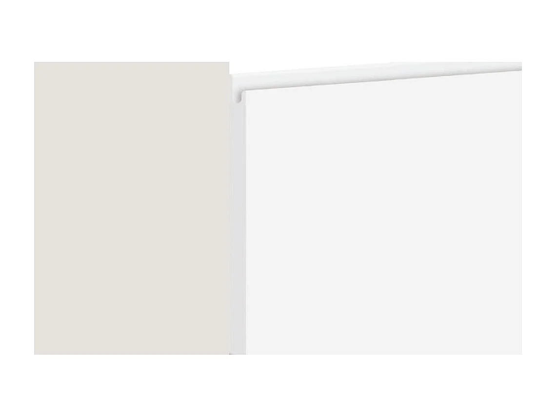 MIKROWELLENUMBAUSCHRANK Avellino W4MK/60 Weiß Acryl Matt / Grau Matt 60 / 32,5 / 96cm