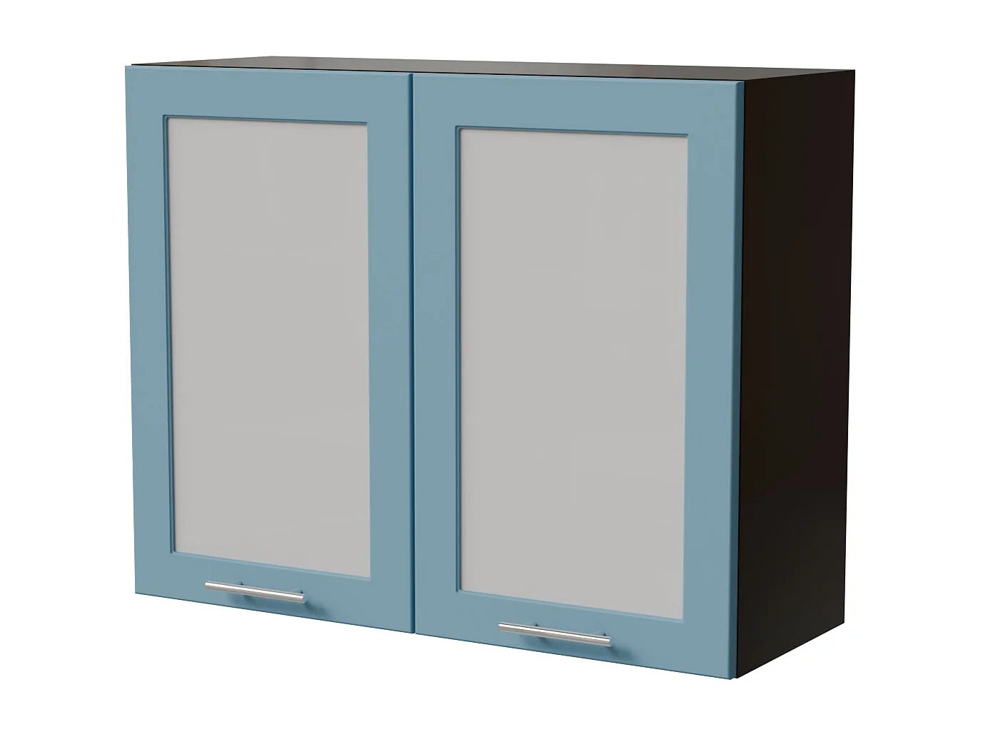 HÄNGESCHRANK Bari W3S/90 RAL 5024 pastellblau (K5) / Schwarz 90 / 32,5 / 72cm