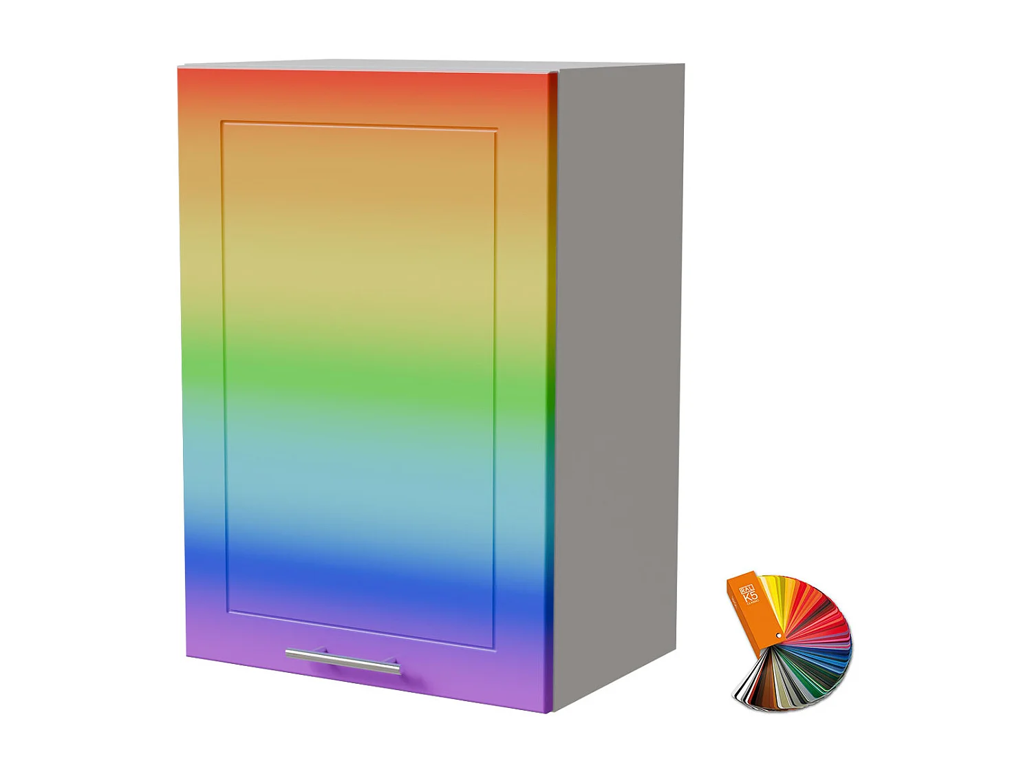 HÄNGESCHRANK Bari W2/50 RAL Wunschfarbe (K5) / Weiß 50 / 32,5 / 72cm