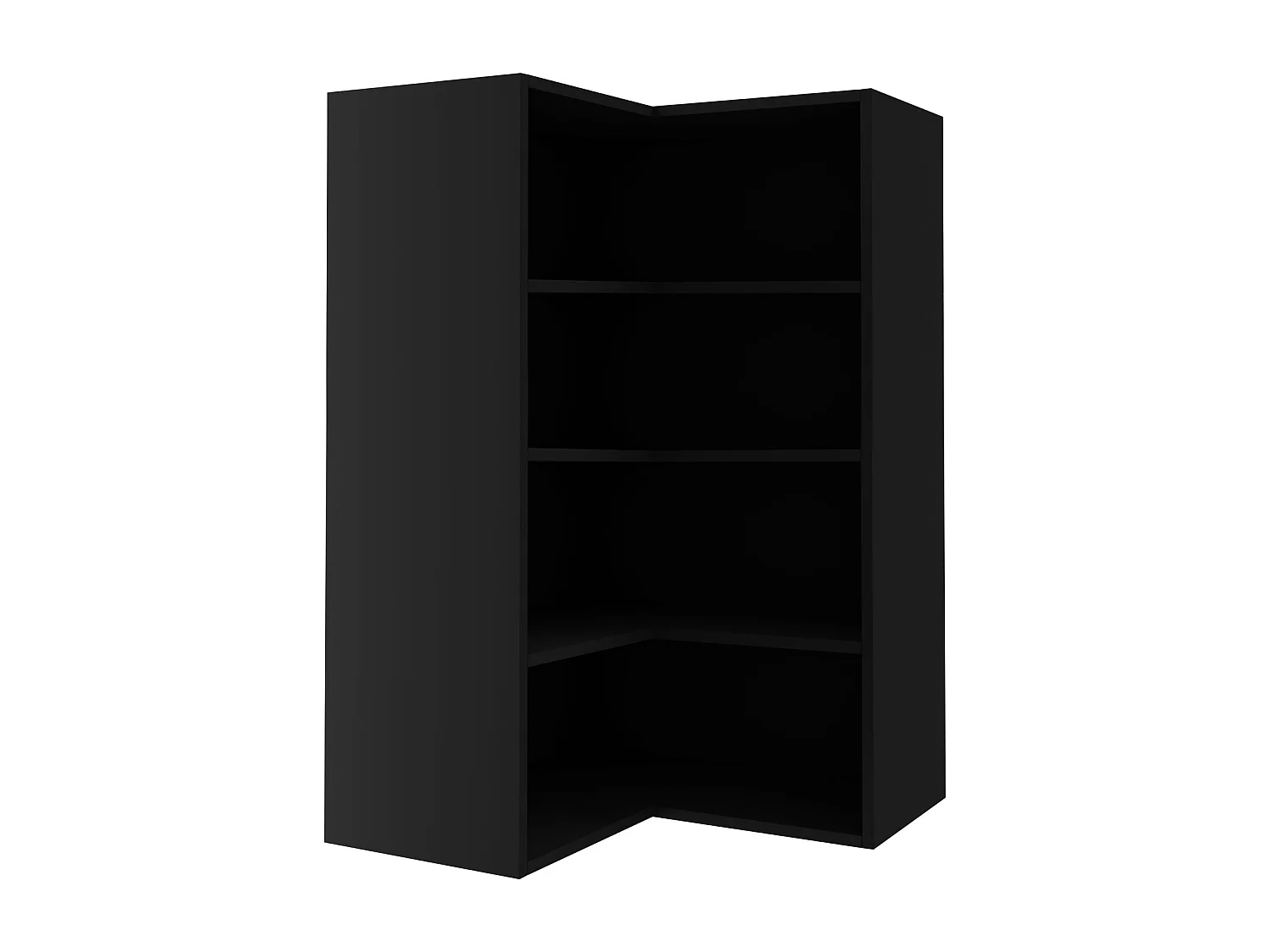 ECKHÄNGESCHRANK Bari W14/60 RAL Wunschfarbe (K5) / Schwarz 60 / 60 / 96cm