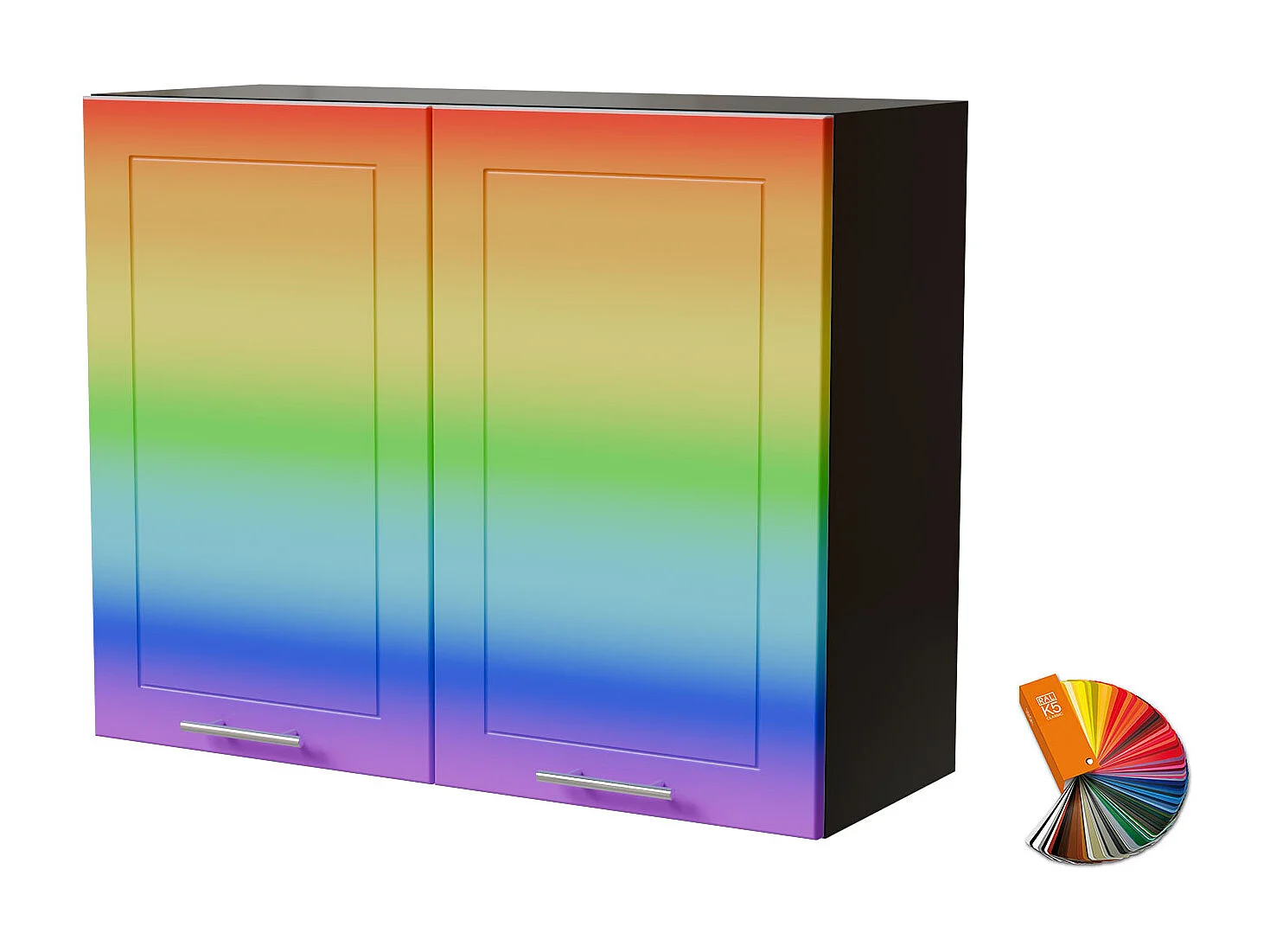 HÄNGESCHRANK Bari W3/90 RAL Wunschfarbe (K5) / Schwarz 90 / 32,5 / 72cm